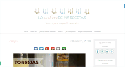 Desktop Screenshot of lacucharademisrecetas.com